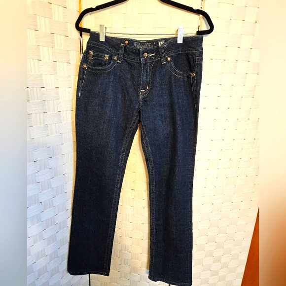 MISS ME dark washed jeans embellished - Picture 2 of 6